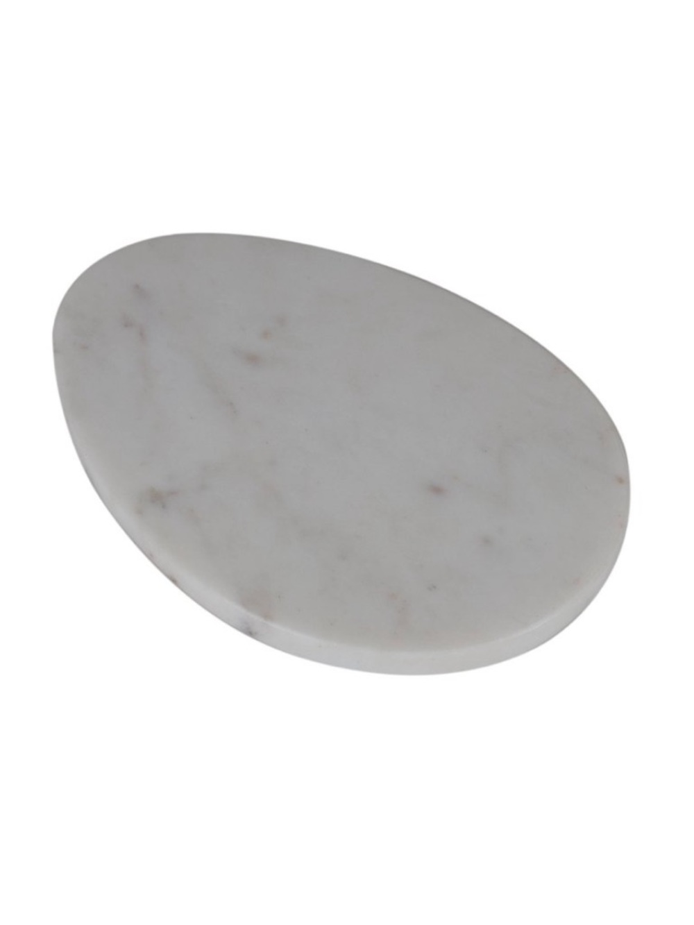 NEW Bullseye’s Playground White Marble Egg Shaped Serving Board